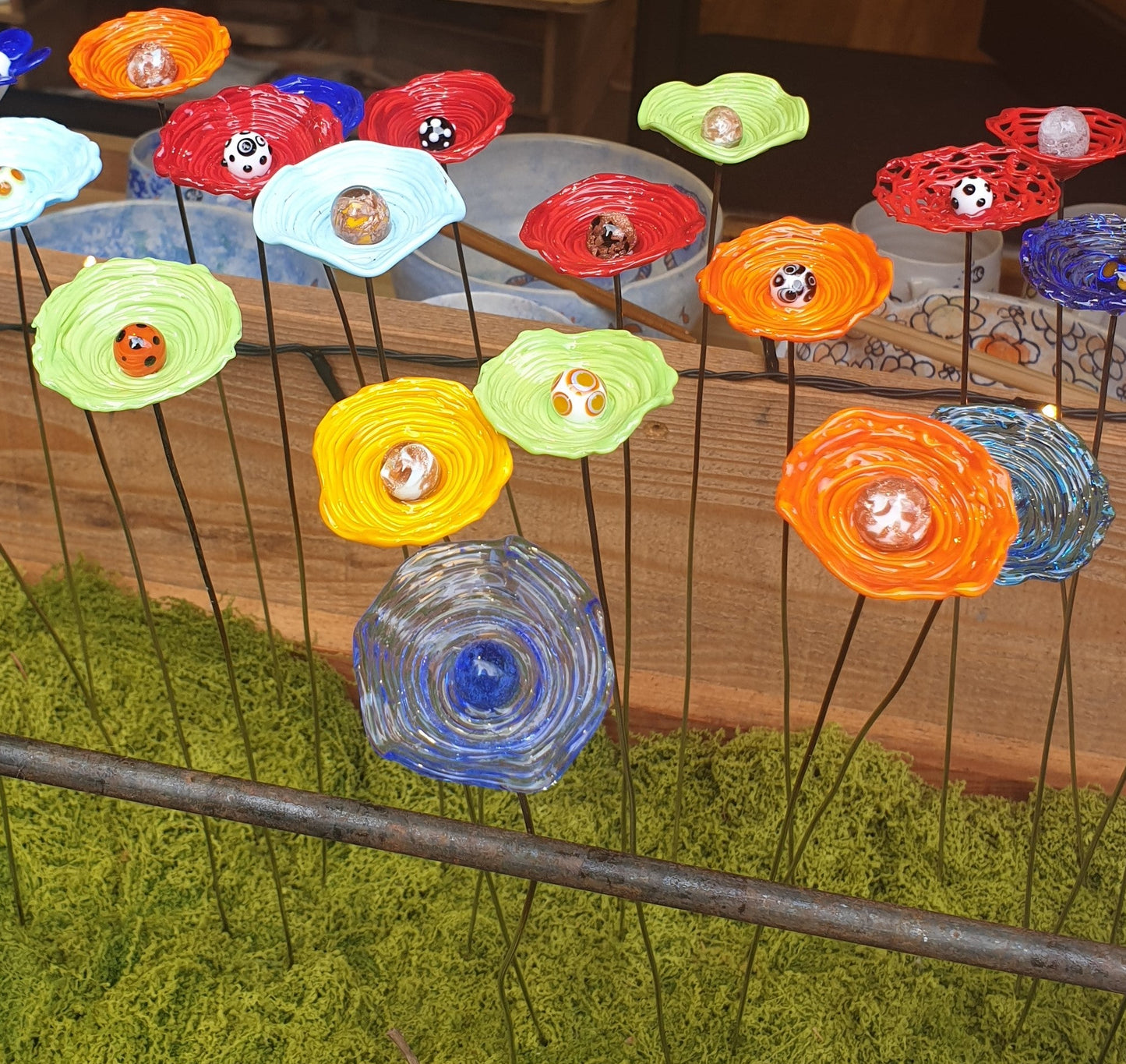 Coquelicot en verre filé
