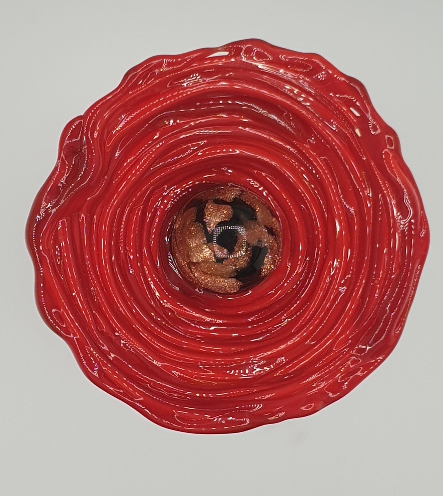 Coquelicot en verre filé