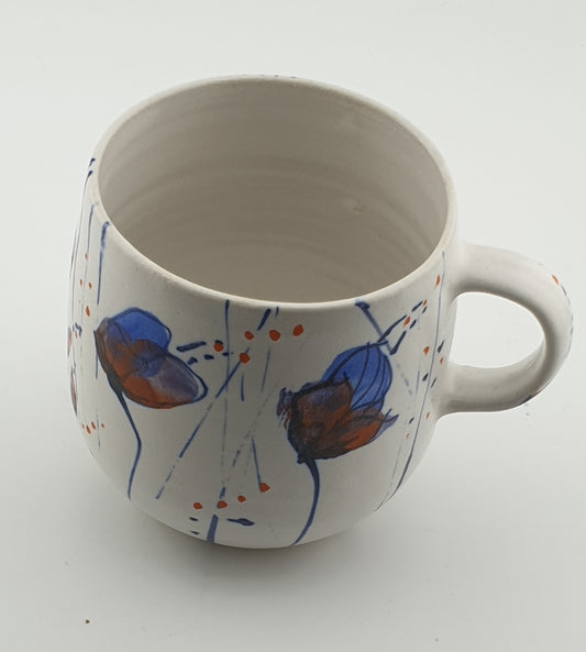 Tasse en grès - Collection Éclosion Bleue