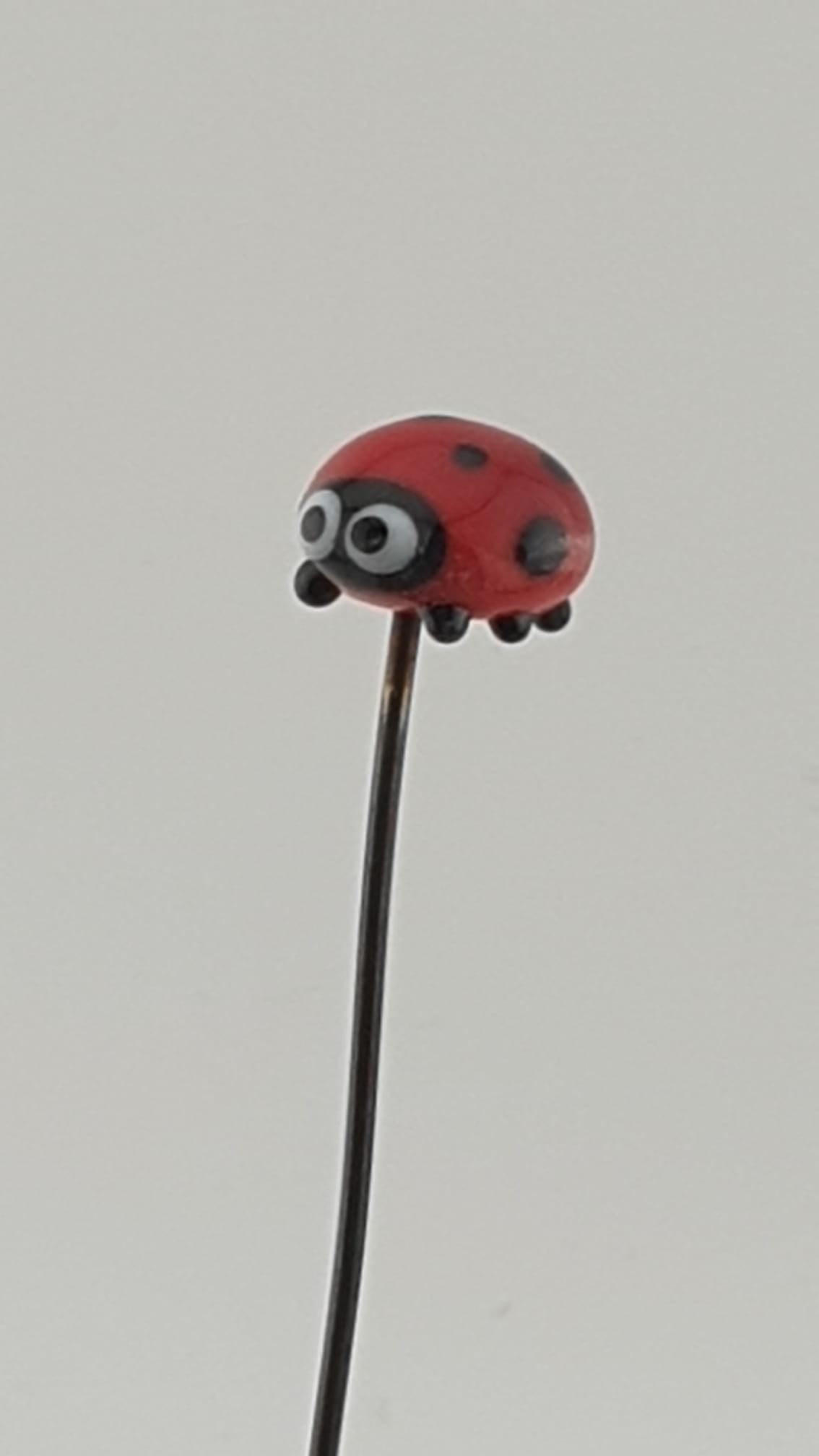 Coccinelle en verre filé