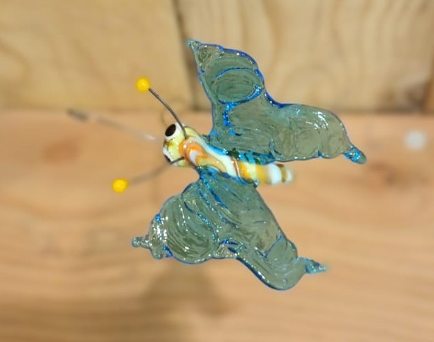 Papillon en verre filé