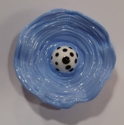 Coquelicot en verre filé
