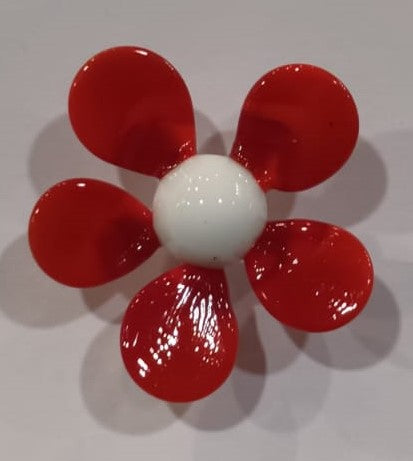 Pâquerette en verre filé à la flamme